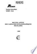 Recueil annuel des campagnes océanographiques françaises