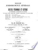 Recueil critique de jurisprudence et de législation