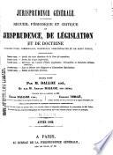 Recueil critique de jurisprudence et de législation