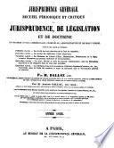 Recueil critique de jurisprudence et de législation