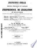 Recueil critique de jurisprudence et de législation