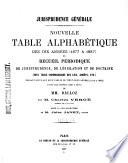 Recueil critique de jurisprudence et de législation