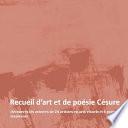 Recueil d'Art Et de Poésie Césure