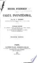 Recueil d'exercices sur le cacul infinitésimal