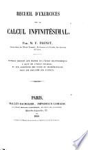 Recueil d'exercices sur le calcul infinitésimal, etc