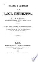 Recueil d'exercices sur le calcul infinitésimal