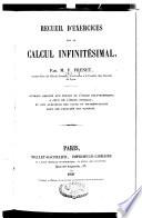 Recueil d'exercices sur le calcul infinitésimal