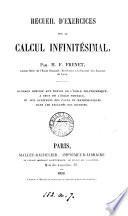 Recueil d'exercices sur le calcul infinitésimal