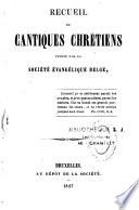 Recueil de cantiques chrétiens