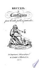 Recueil de cantiques pour le culte public et particulier