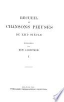 Recueil de chansons pieuses du XIIIe siècle