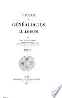 Recueil de généalogies lilloises