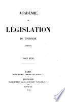 Recueil de l'Académie de législation de Toulouse