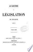Recueil de l'Académie de législation de Toulouse
