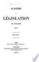 Recueil de l'Académie de législation de Toulouse