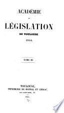 Recueil de l'Académie de législation de Toulouse