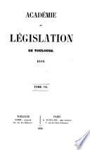 Recueil de l'Académie de législation de Toulouse