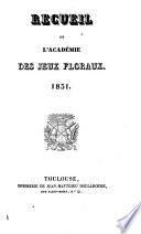 Recueil de l'Académie des jeux floraux
