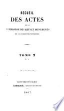 Recueil de la Commission des arts et monuments historiques de la Charente-Maritime et Société d'archéologie de Saintes