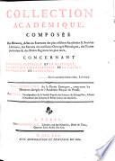 Recueil de memoires ou Collection de pieces academiques concernant la Medecin, la Chymie, la Physique experimentale, la Botanique et l'histoire naturelle, par J. Berryat