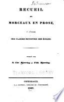 Recueil de morceaux en prose