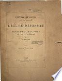 Recueil de notes sur les origines de l'Église Réformée de Fontenay-le-Comte et sur ses pasteurs