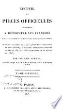 Recueil de pièces officielles destinées à détromper les François sur les événemens qui se sont passés depuis quelques années