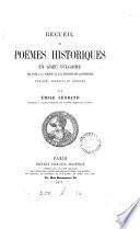Recueil de poëmes historiques en grec vulgaire relatifs à la Turquie et aux principautés danubiennes, publ., tr. et annotés par É. Legrand
