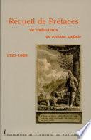 Recueil de préfaces de traducteurs de romans anglais