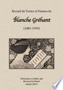 Recueil de Textes et Poèmes de Blanche Gréhant