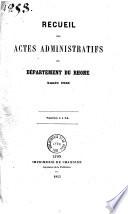 Recueil des actes administratifs - Rhône, Préfecture