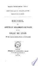Recueil des actes administratifs - Rhône, Préfecture