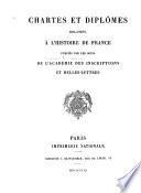 Recueil des actes de Lothaire et de Louis V, rois de France (954-987)