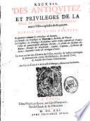 Recueil des antiquitez et privileges de la ville de Bourges, et de plusieurs autres villes capitales du royaume