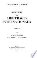 Recueil des arbitrages internationaux: 1872-1875