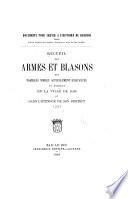 Recueil des armes et blasons des familles nobles actuellement existantes et établies en la ville de Bar et dans l'étendue de son district, 1771