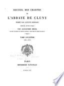 Recueil des chartes de l'abbaye de Cluny