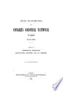 Recueil des délibérations du Congrès colonial national, Paris, 1889-1890