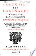 Recueil des harangues