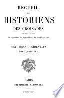 Recueil des historiens des Croisades