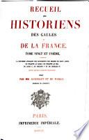 Recueil des historiens des Gaules et de la France. 7