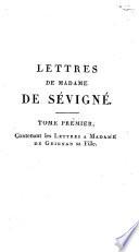 Recueil des lettres de Madame de Sévigné