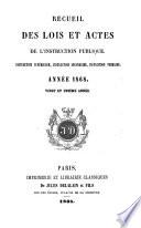 Recueil des lois et actes de l'instruction publique