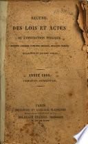 Recueil des lois et actes de l'instruction publique