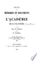 Recueil des mémoires et documents de l'Académie de la Val d'Isère