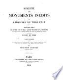 Recueil des monuments inedits de l'histoire du tiers etat. 1. serie. Chartes coutumes, actes municipaux, statuts des corporations d' arts et metiers desvilles de France. Region du Nord, par Augustin Thierry
