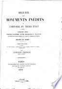 Recueil des monuments inédits de l'histoire du tiers état