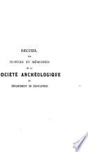 Recueil des Notices et Memoires
