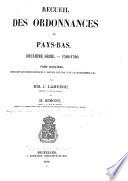 Recueil des ordonnances des Pays-Bas