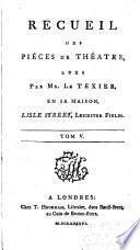 Recueil des piéces de théatre